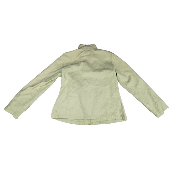 Eileen Fisher Jacket Womens Sz Small Green Fall Winter Collared Exercise Gym - Picture 2 of 16